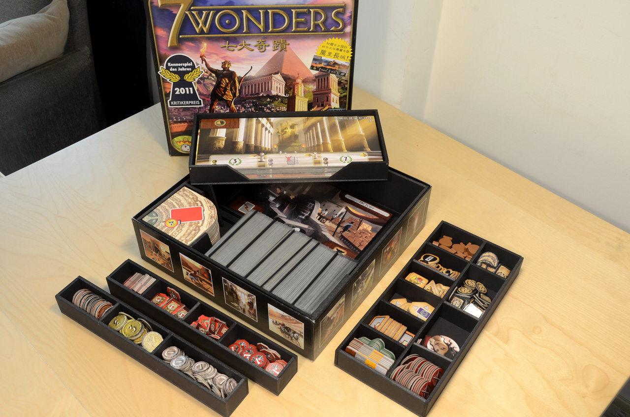 七大奇蹟+領袖+城市+通天塔 手工質感收納盒 7 Wonders Insert