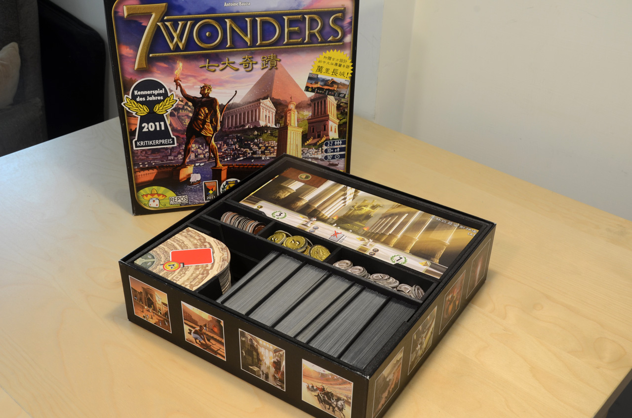 七大奇蹟+領袖+城市+通天塔 手工質感收納盒 7 Wonders Insert