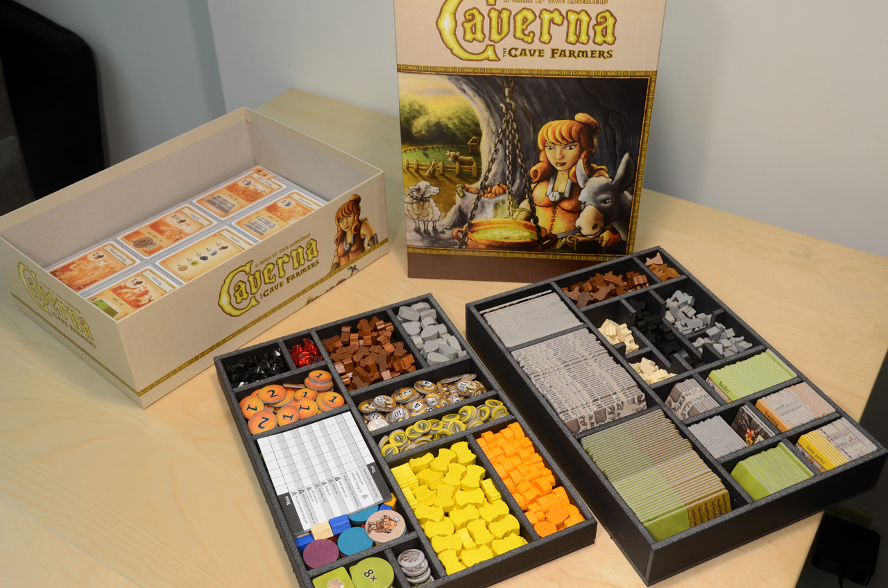 洞穴農夫Caverna: The Caver Farmer質感手工桌遊收納盒