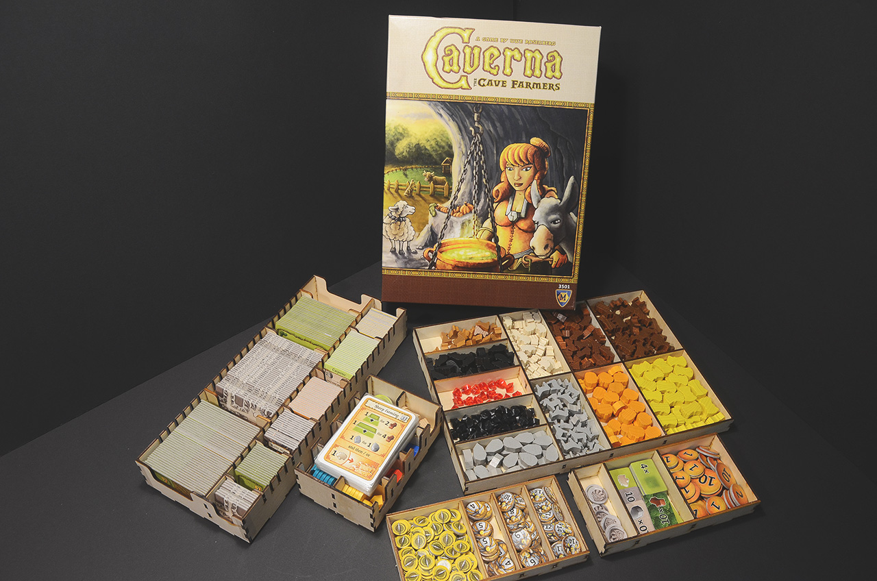 洞穴農夫 Caverna 烏鴉盒子桌遊收納盒