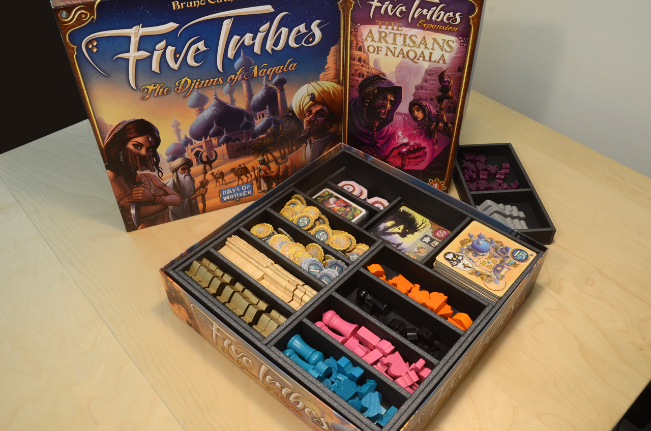 Five Tribes五大部落桌遊收納盒 Five Tribes board game insert