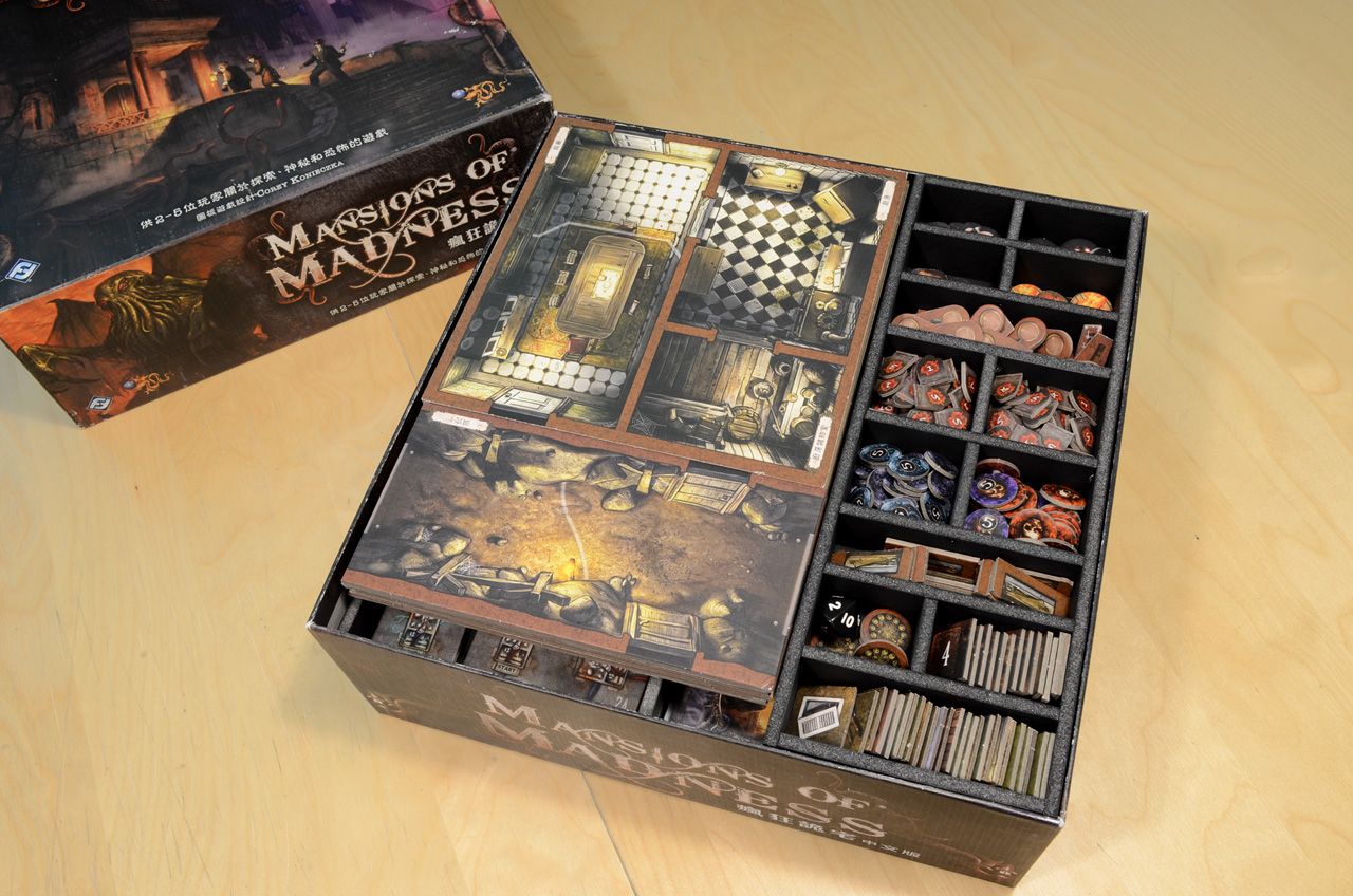 瘋狂詭宅 Mansion of Madness 烏鴉盒子桌遊收納盒