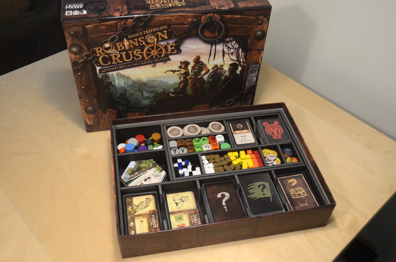 Robinson Crusoe 魯賓遜漂流記 手工桌遊收納盒