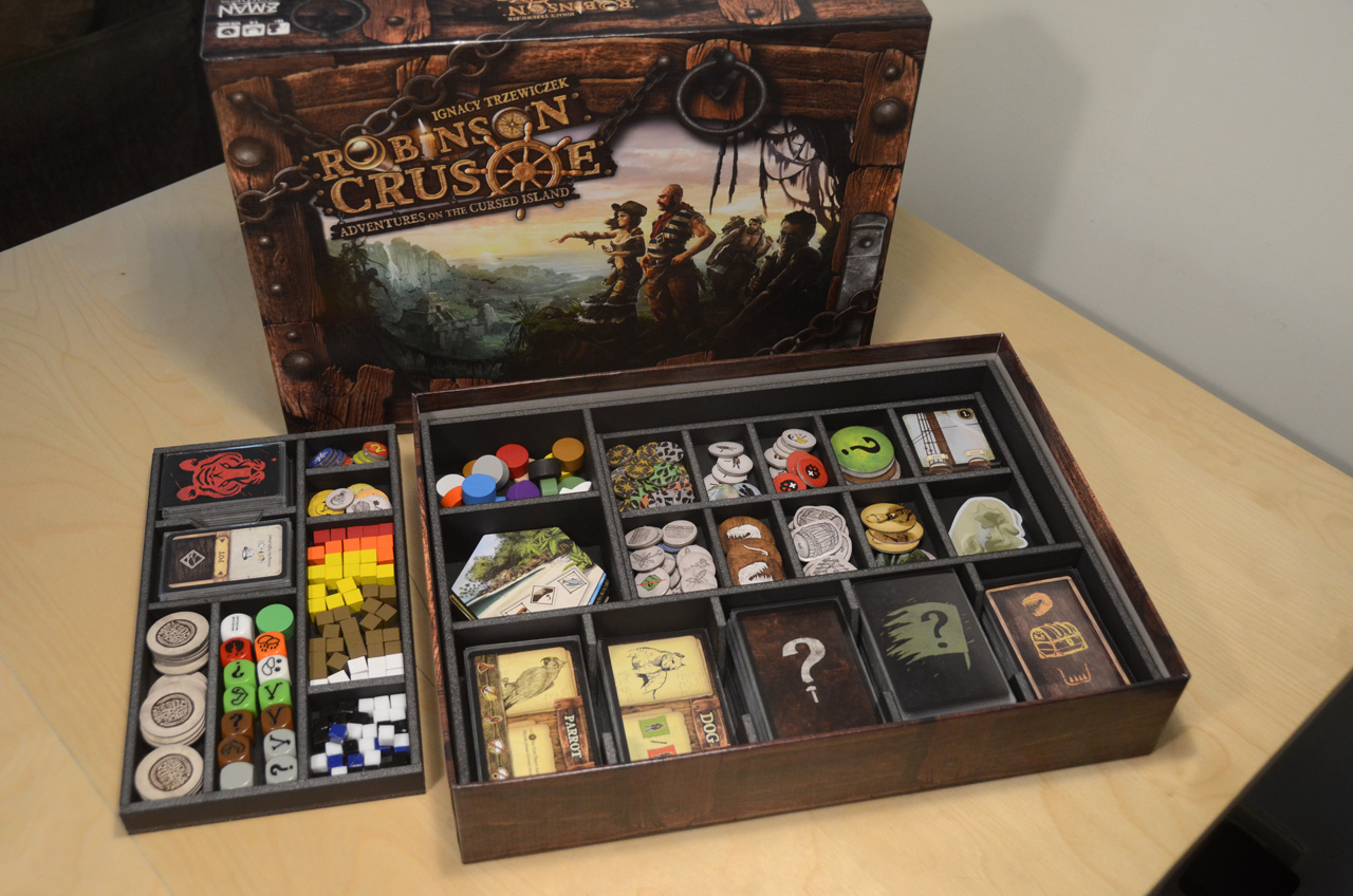 Robinson Crusoe 魯賓遜漂流記 手工桌遊收納盒