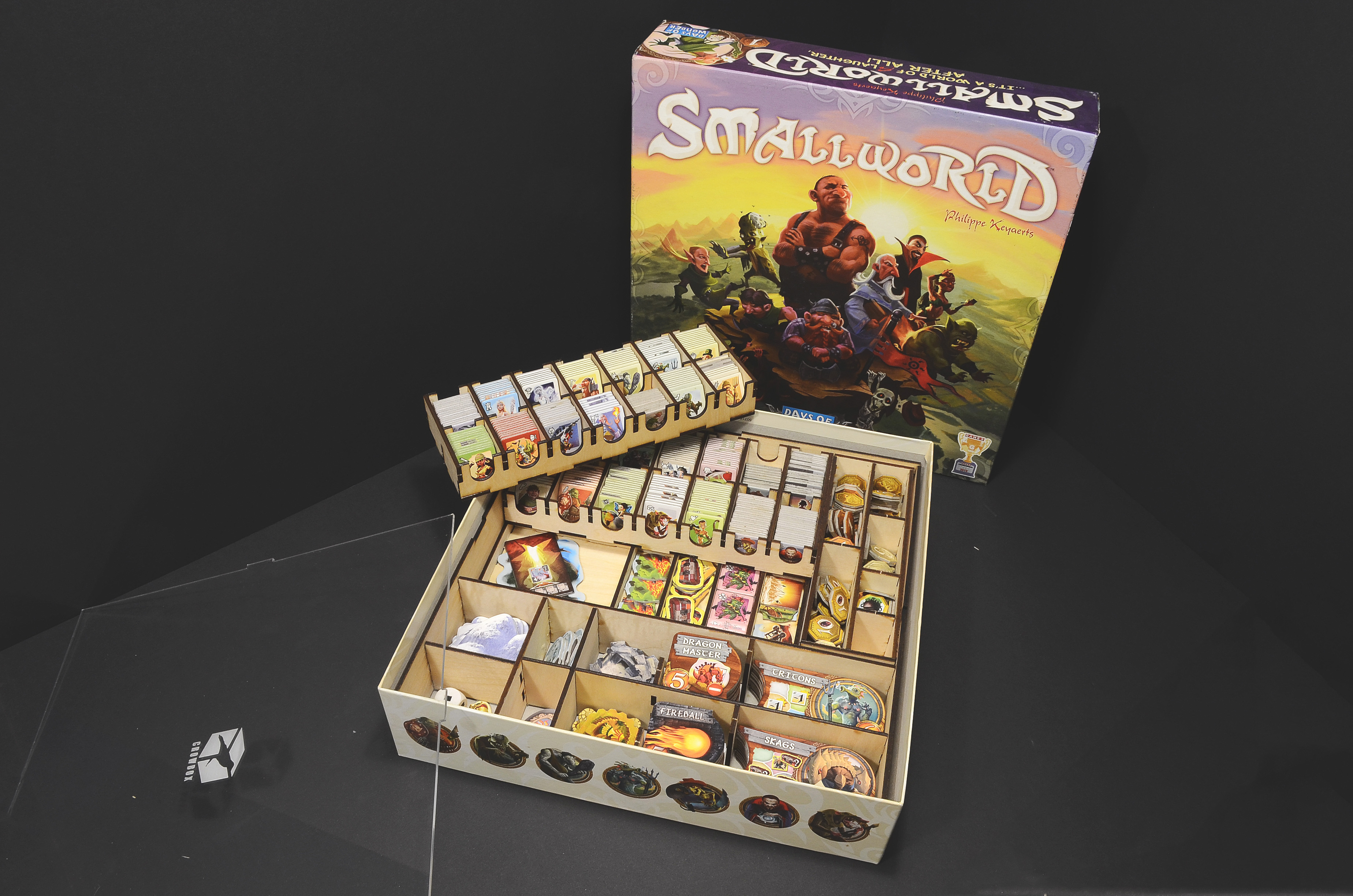 小世界 Small World 烏鴉盒子木製桌遊收納盒