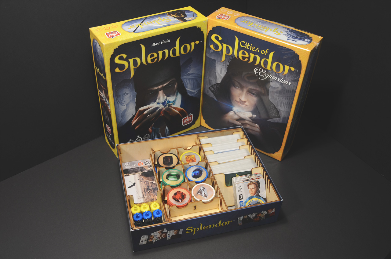 璀璨寶石 Splendor 烏鴉盒子桌遊收納盒