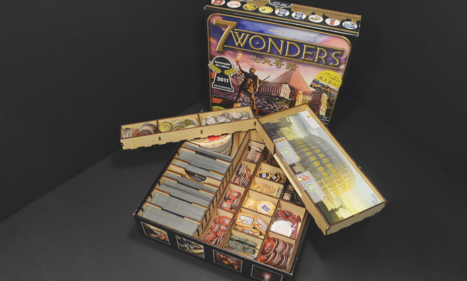 七大奇蹟 7 Wonders 烏鴉盒子木製桌遊收納盒