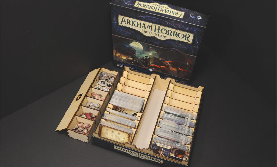 魔鎮驚魂卡牌版 Arkham Horror LCG 烏鴉盒子木製桌遊收納盒