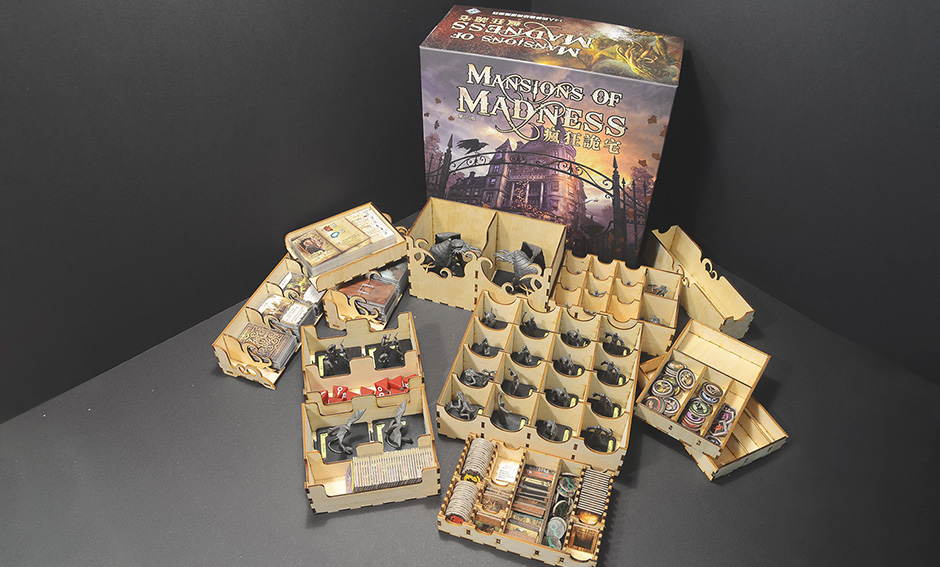 瘋狂詭宅二版 Mansion of Madness 烏鴉盒子木製桌遊收納盒