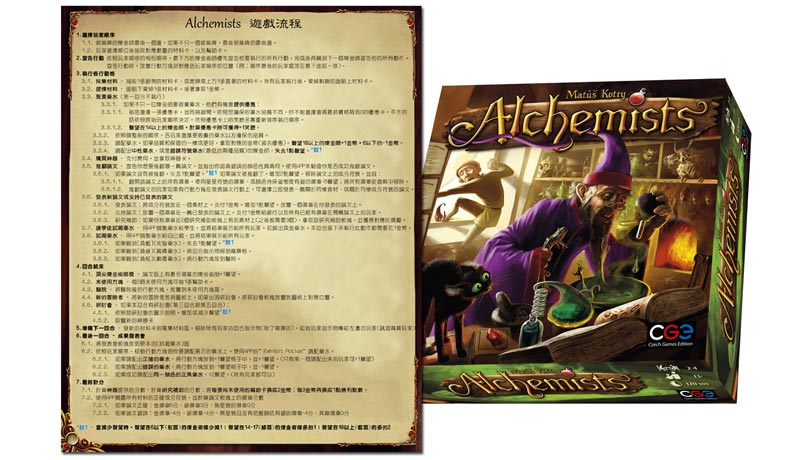 煉金大師 Alchemists 中文化玩家幫助卡