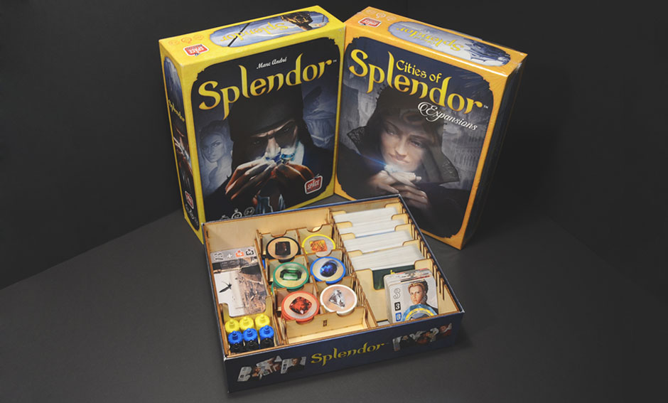 璀璨寶石 Splendor 烏鴉盒子木製桌遊收納盒