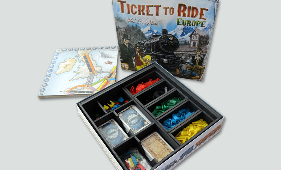 鐵道任務：歐洲 Ticket to Ride: Europe 桌遊收納盒